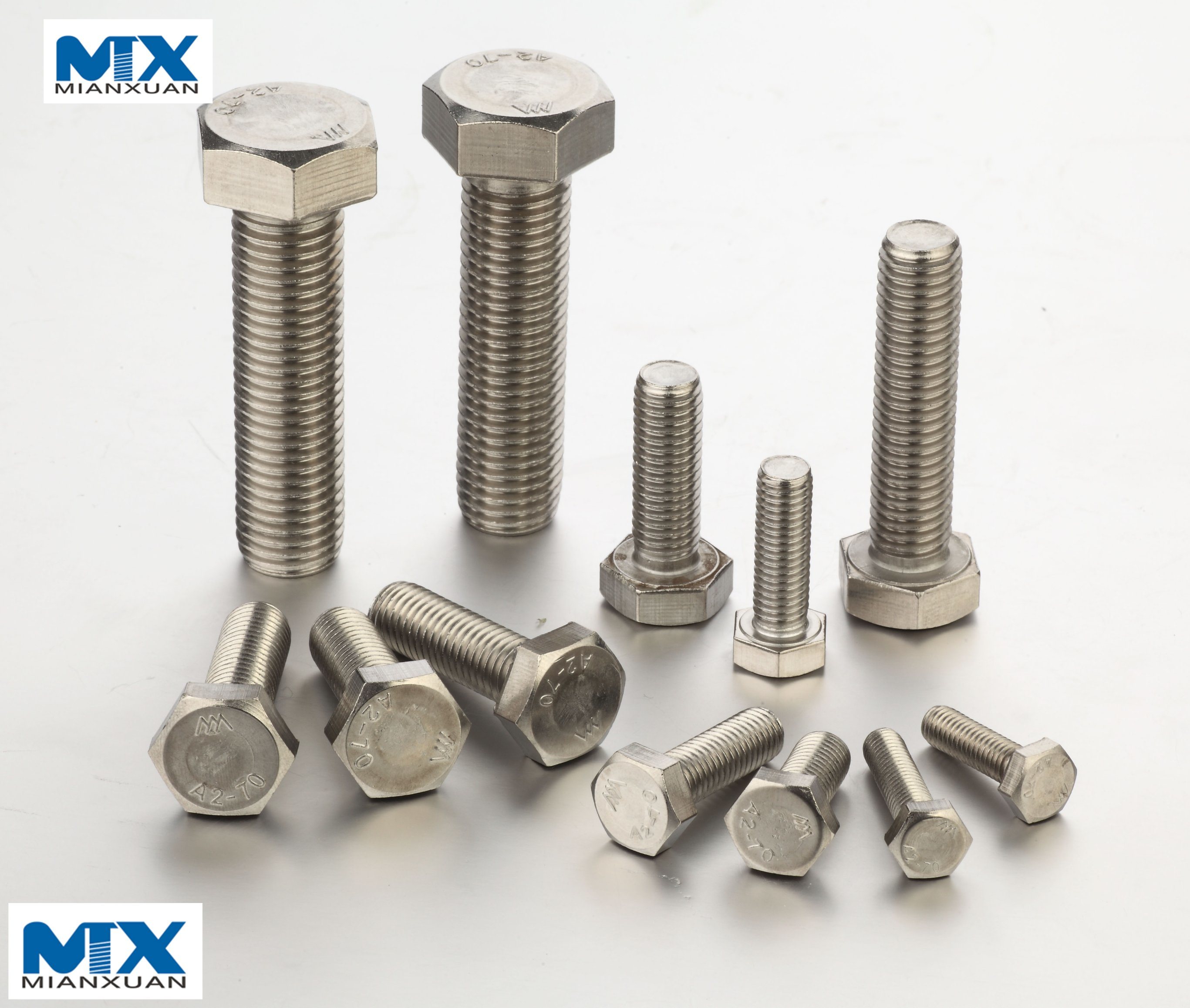 Hex Bolts with Fine Thread-Full Thread