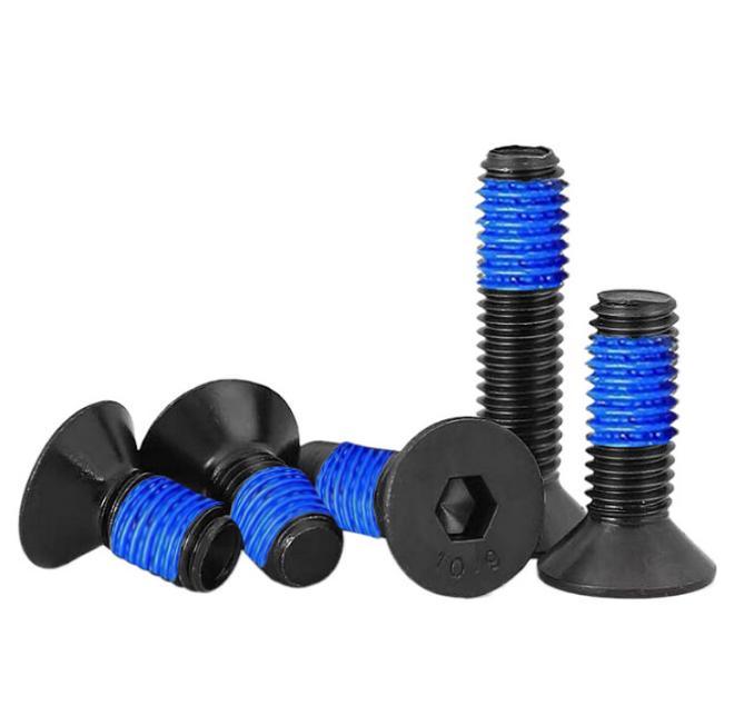 Screws or Bolts with Nyloc Blue