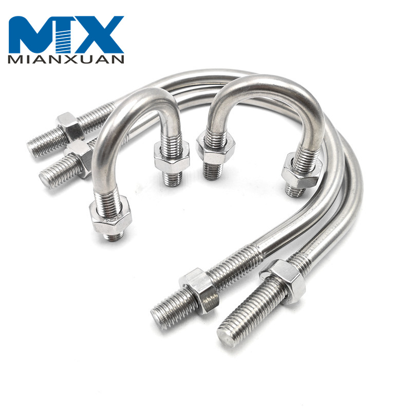 Big Size Hot-DIP Galvanized U-Bolts with Nuts Stainless Steel