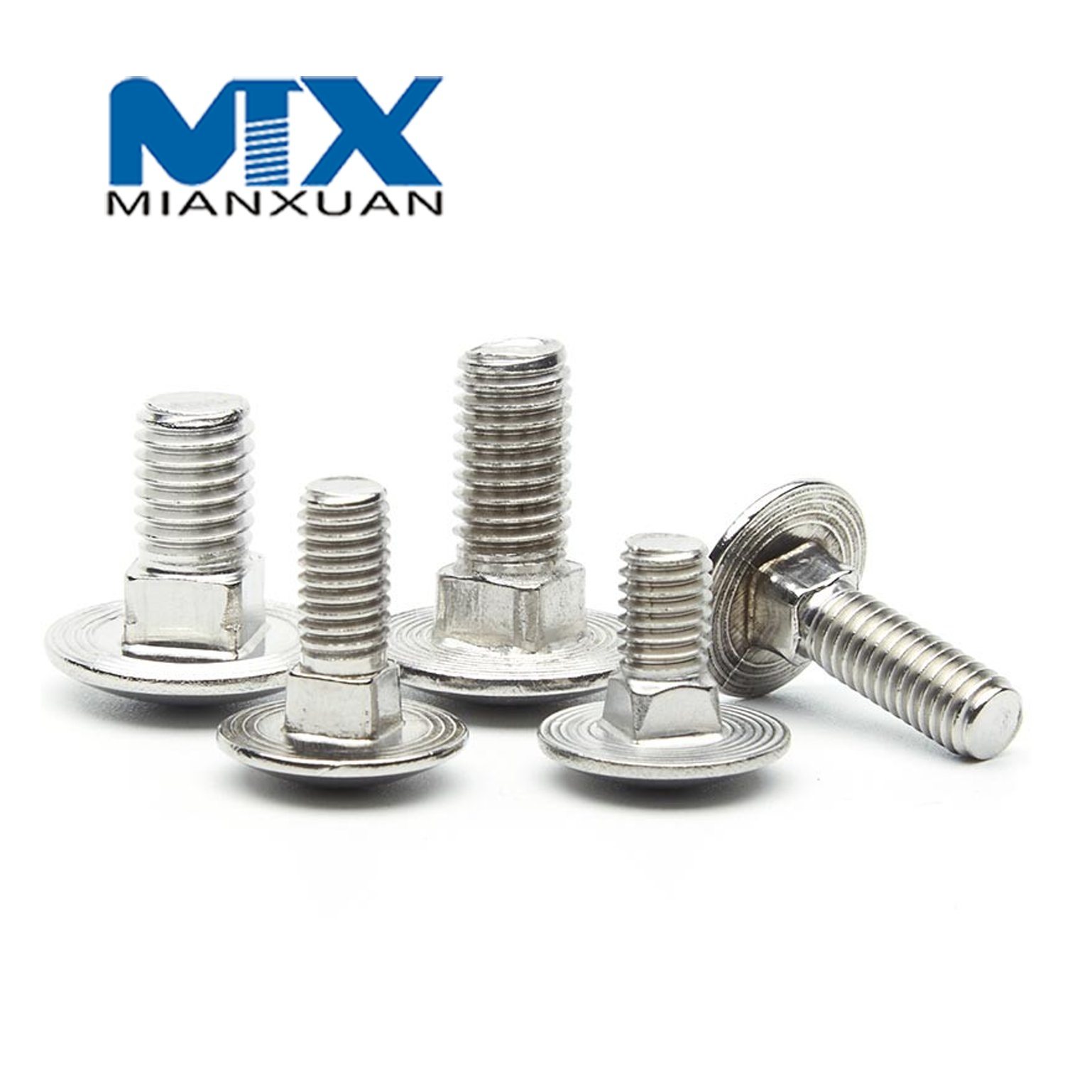 Heavy Duty GB12 Stainless Steel Carriage Bolt for Automotive Applications