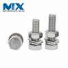 Wholesale Price Grade 8.8 Bolts and Nuts Screw Washers DIN931 Steel Galvanized Hex Bolt