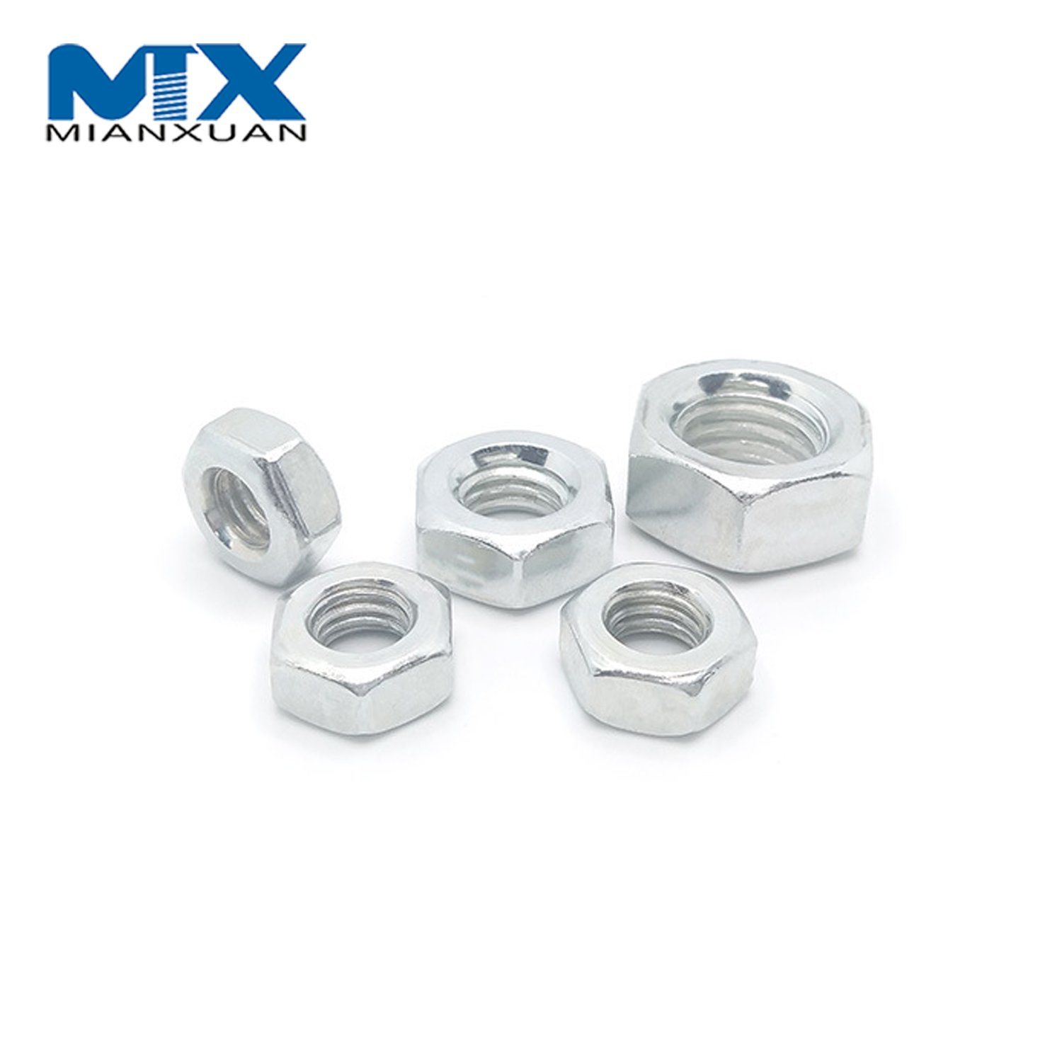 DIN 934 Hex Nut Carbon Steel Standard Manufacturer Zinc DIN934 Manufacturer