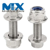 High Strength Hexagon Nylon Insert Lock Nuts with Flange