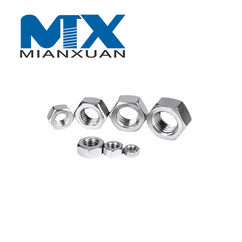 High-Quality DIN934 Stainless Steel Hexagonal Nuts