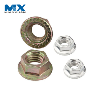 DIN6923 M5-M20 Hex Nut Stainless Steel 304 Hex Flange Nut