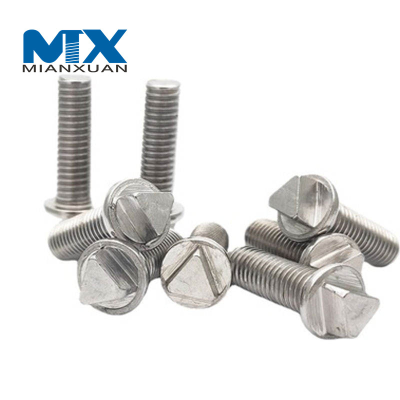 Stainless Steel Plain Polished Triangle Head Anti Theft Bolt