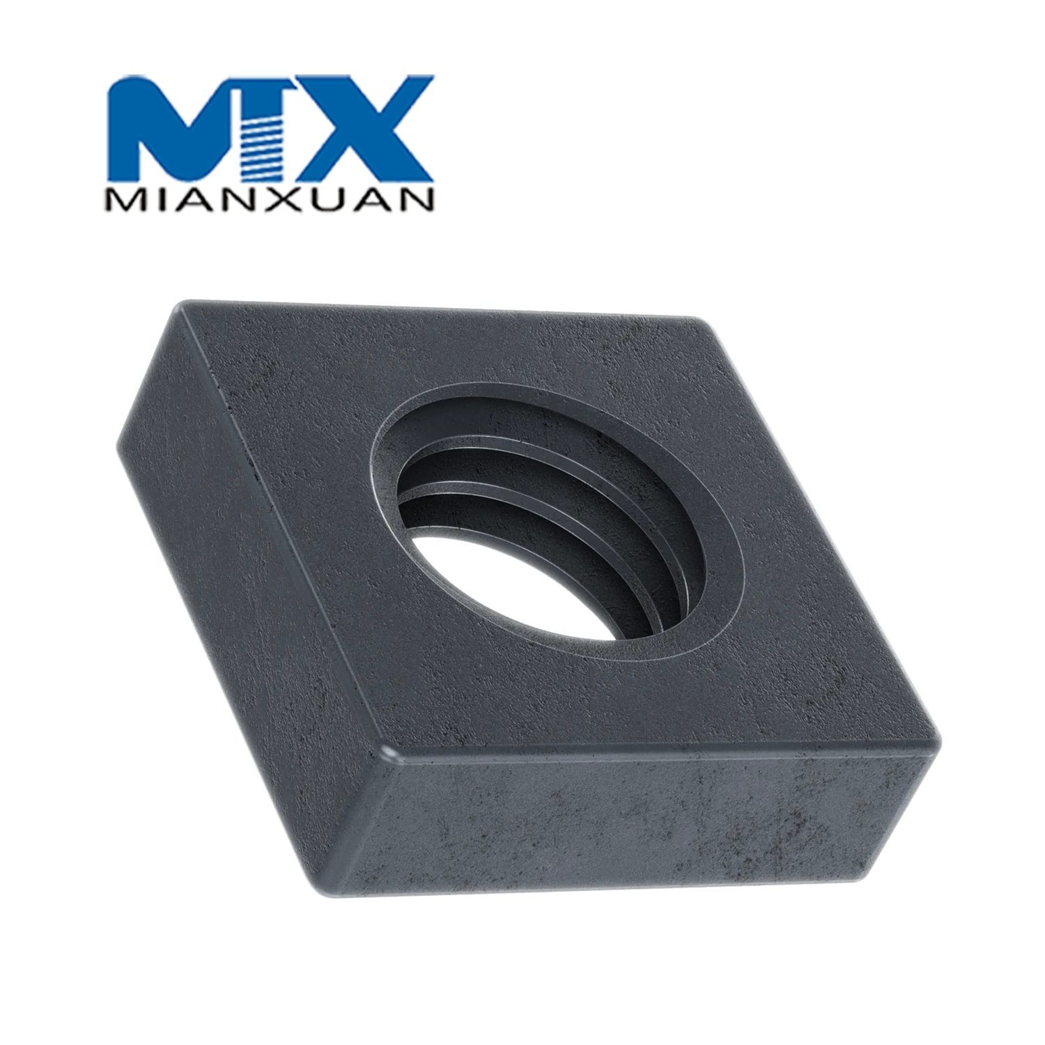 Carbon Steel 4.8 8.8 10.9 12.9 Mild Steel Square Nut DIN 562 557 Squarenut DIN557 DIN562 M24 M30 M36 M42 M48 Zinc Black Plain Galvanize