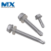 Hex Head Flange Stainless Steel Self Drilling Screw with PVC Washer DIN7504