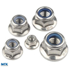Carbon Steel Hexagon Nuts with Flange and with Non-Metallic Insert