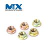 Hexagonal Flange Nuts Steel Black Yellow Zinc Plated Hexagonal
