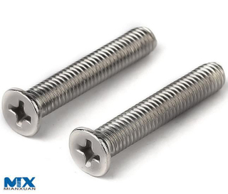 Stainless Steel pH Recessed Flat Head Screws
