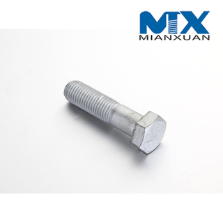 DIN931 Hex Head Bolt Carbon Steel Standard Manufacturer Black Zinc Plain