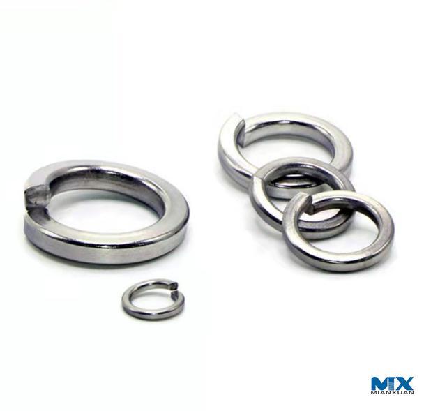 Spring Lock Washers with Square Ends for Cheese Head Screws
