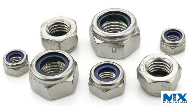 DIN Standard Type Hex Nuts with Non-Metallic Insert