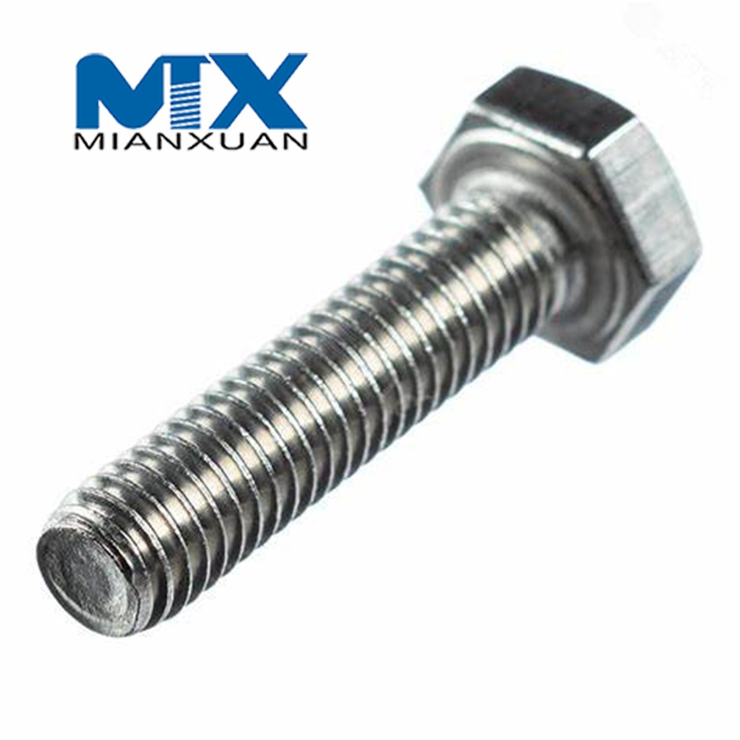 Fastener Stainless Steel DIN933 Hexagon Head Bolt Cap Screw Nuts and Hex Bolts