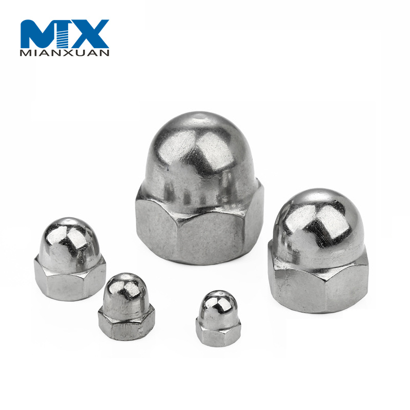DIN1587 Hexagon Domed Cap Nuts Stainless Steel 304 Hex Acorn Nut