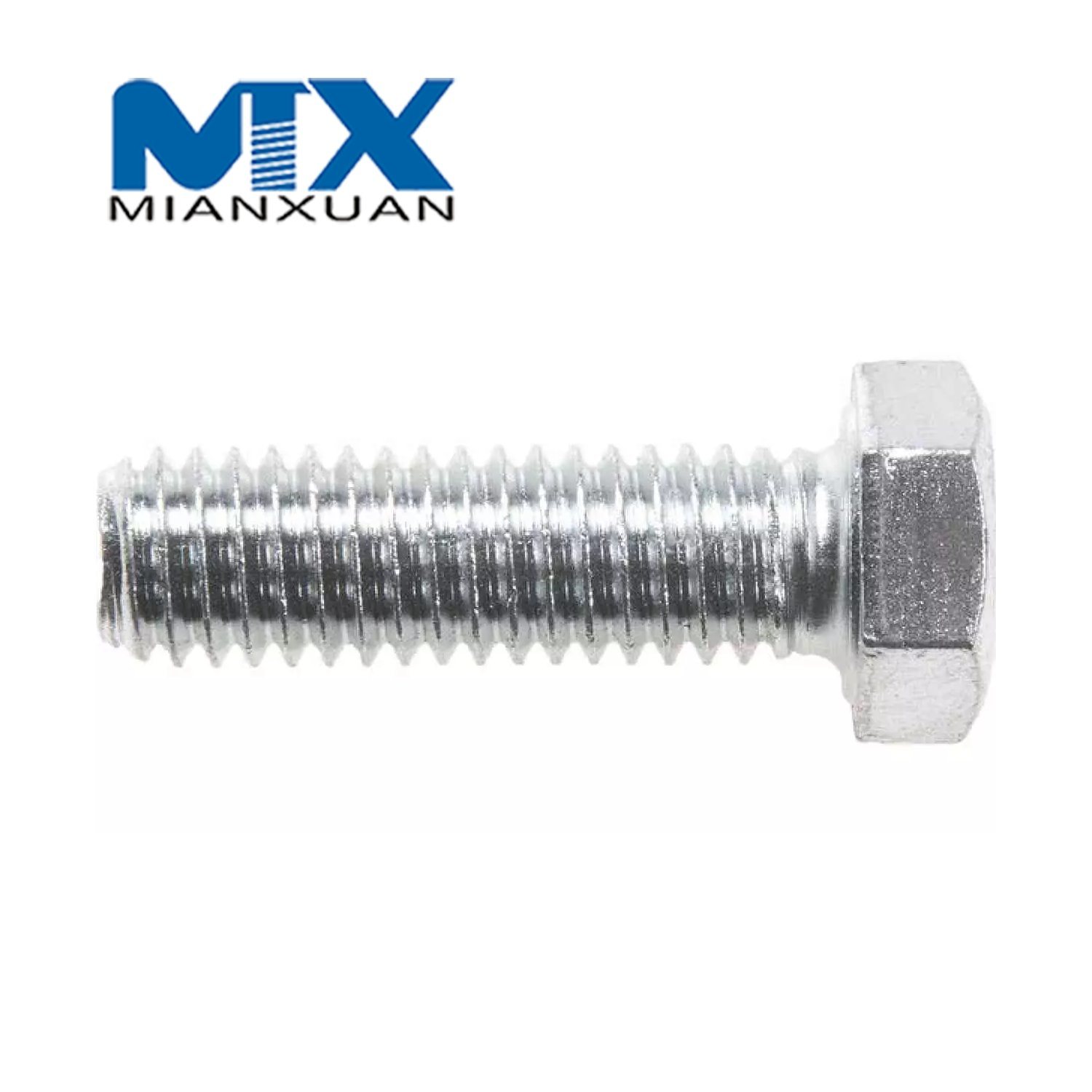 Carbon Steel 4.8 8.8 10.9 12.9 Mild Steel Hexagon Bolt ISO4017 Hex Bolt 4017 M3 M4 M5 M6 M8 Zinc Black Plain Galvanize