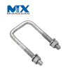 Stainless A2 A4 304 316 A2-70 A4-80 U-Bolt Fastener with Hex Nut DIN3570 M12 M14 M16 M20