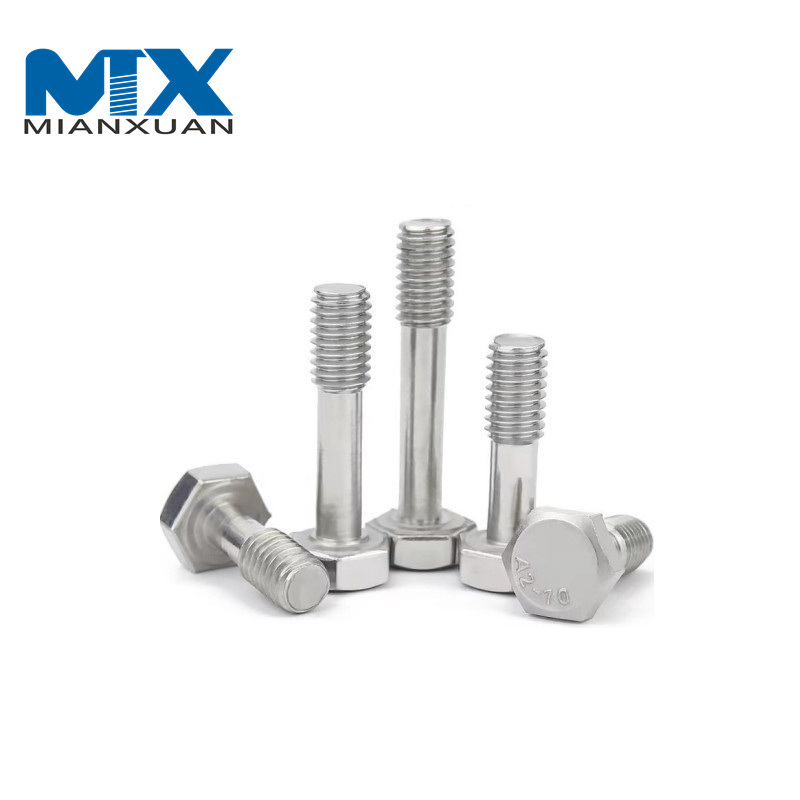 Stainless Steel Polished Cross Recessed Pan Head Reduced Shanke Screw DIN7964 (C)