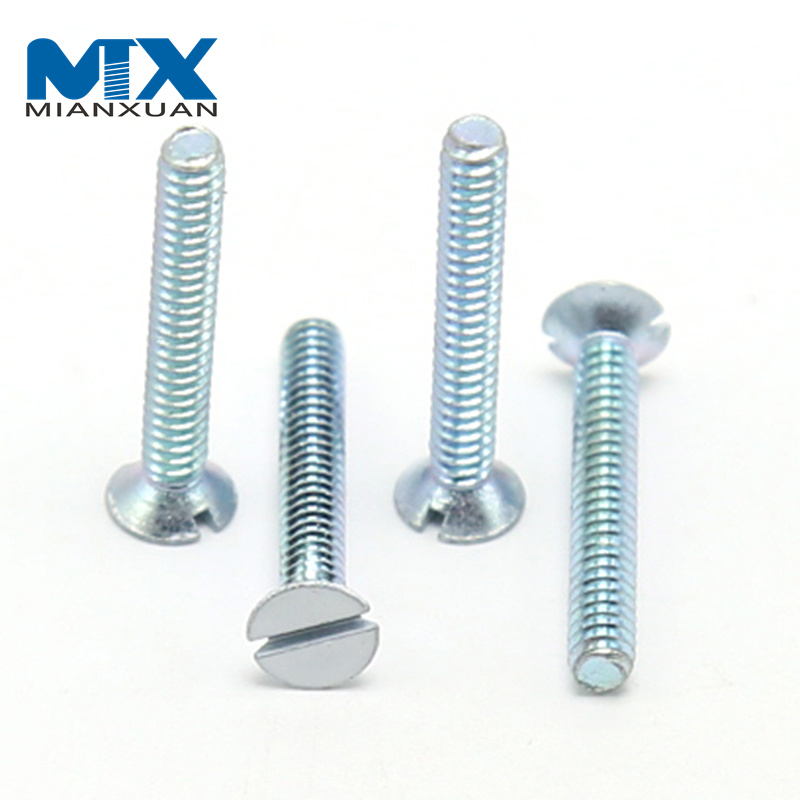 A2 A4 Stainless Steel Slotted Flat Head Machine Screw DIN963