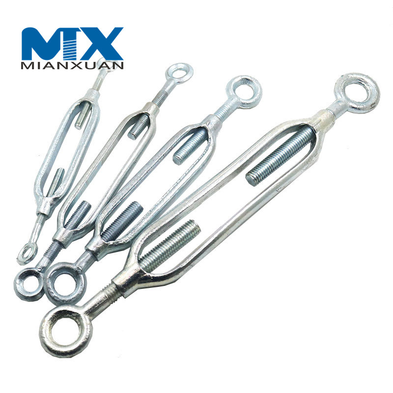 DIN1480 Wire Rope Turnbuckle Hook Forged Steel Galvanized Turnbuckle