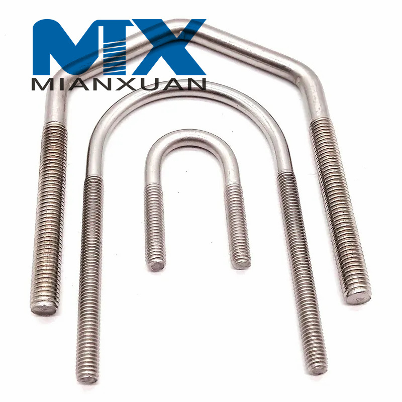 High Strength Hardness Stainless Steel M8 Square U Bolt