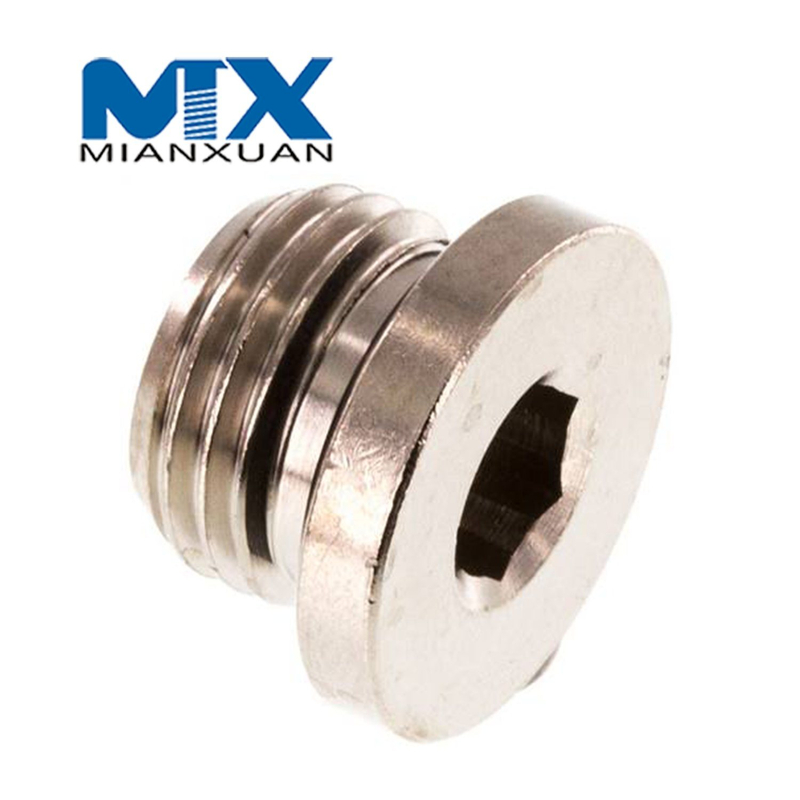 Custom Motorcycle Magnetic Oil Drain Plugs with Motorcycle Slip-on Exhaust End Cap