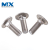 NF E 27-3 Cup Head Square Neck Bolts Mushroom Head Carriage Bolts Fastener 304 316 Stainless Steel Carbon Black Oxide Galvanized