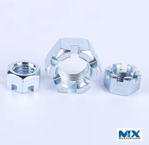 Hexagon Thin Slotted Nuts and Castle Nuts