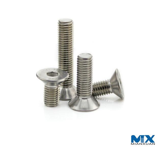 Hexagon Socket Countersunk Head Screws with Reduced Loadability