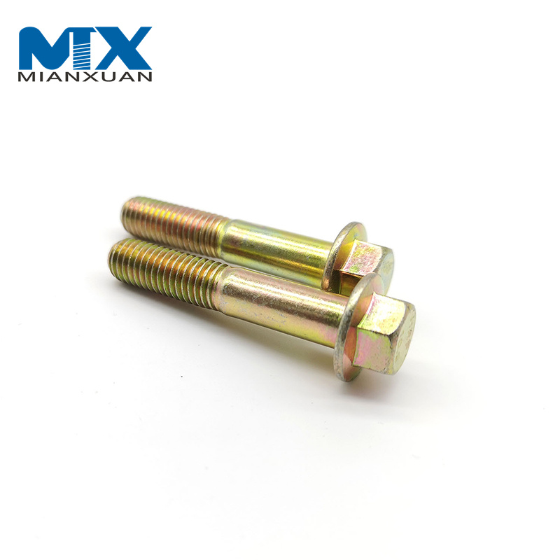 DIN6921 Hex Flange Bolt for Mechanical Equipment M2.5---M12 4mm---150mm