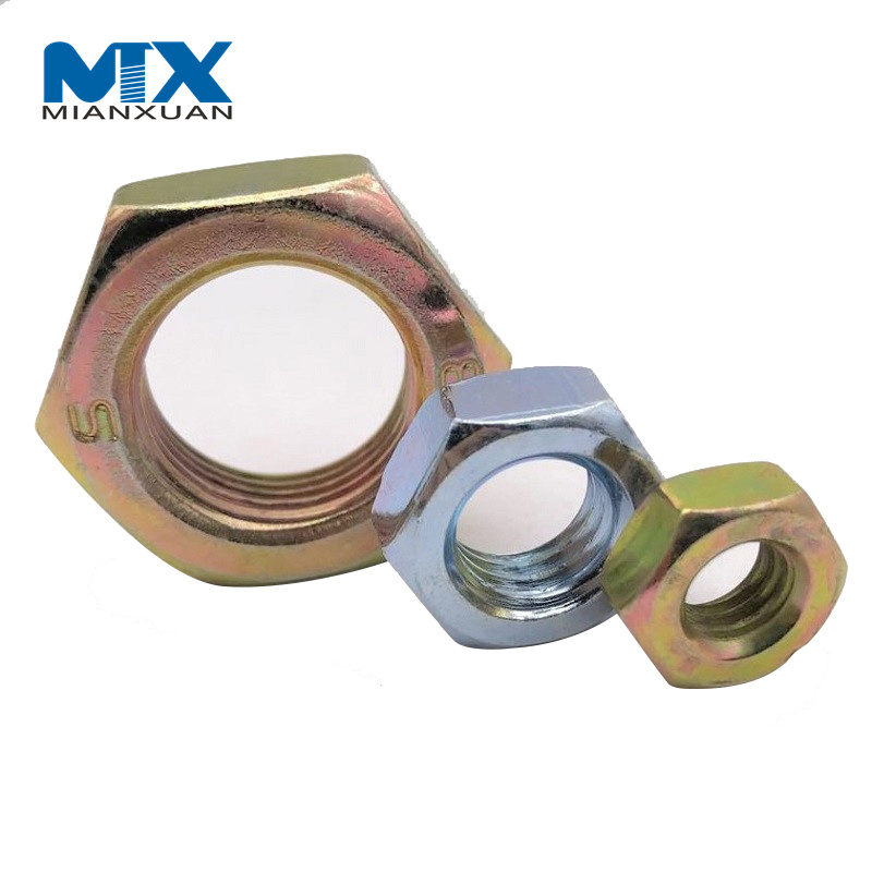 DIN439 ISO4035 Stainless Steel Chamfered Hexagon Thin Nuts M3 M4 M5 M6 M8 SS304 Stainless Steel Hexagonal Nut