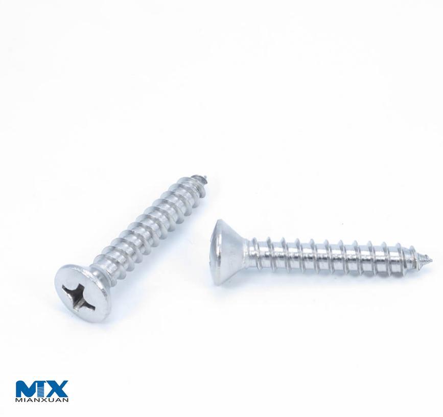 Stainless Steel Cross Recessed Raised Countersunk Head Wood Screws