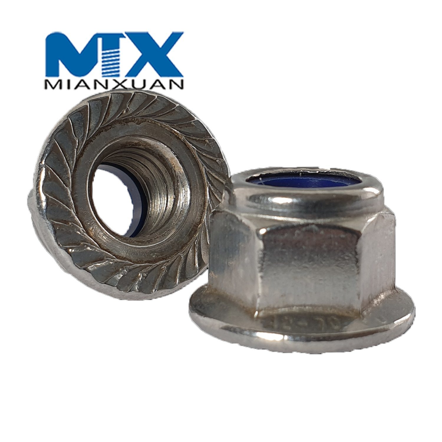DIN6923 Hex Lock Nut Flange with Knurled No-Knurled