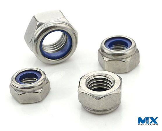 DIN Standard Type Hex Nuts with Non-Metallic Insert