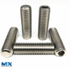 Stainless Steel Hexagon Socket Set Screws with Flat Point