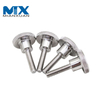 DIN464 Flat Pingpong Screw Star Head Knurled Wing Head Aluminium Thumb Screws