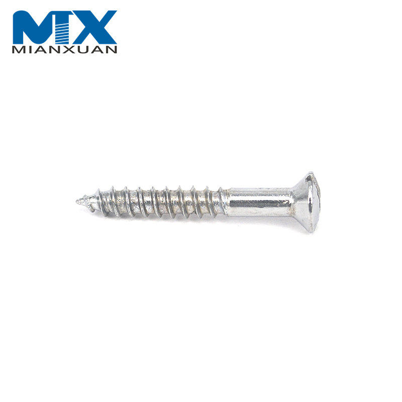 M6*20mm High Quantity Brass Slotted Raised Countersunk Oval Head Wood Screws DIN95
