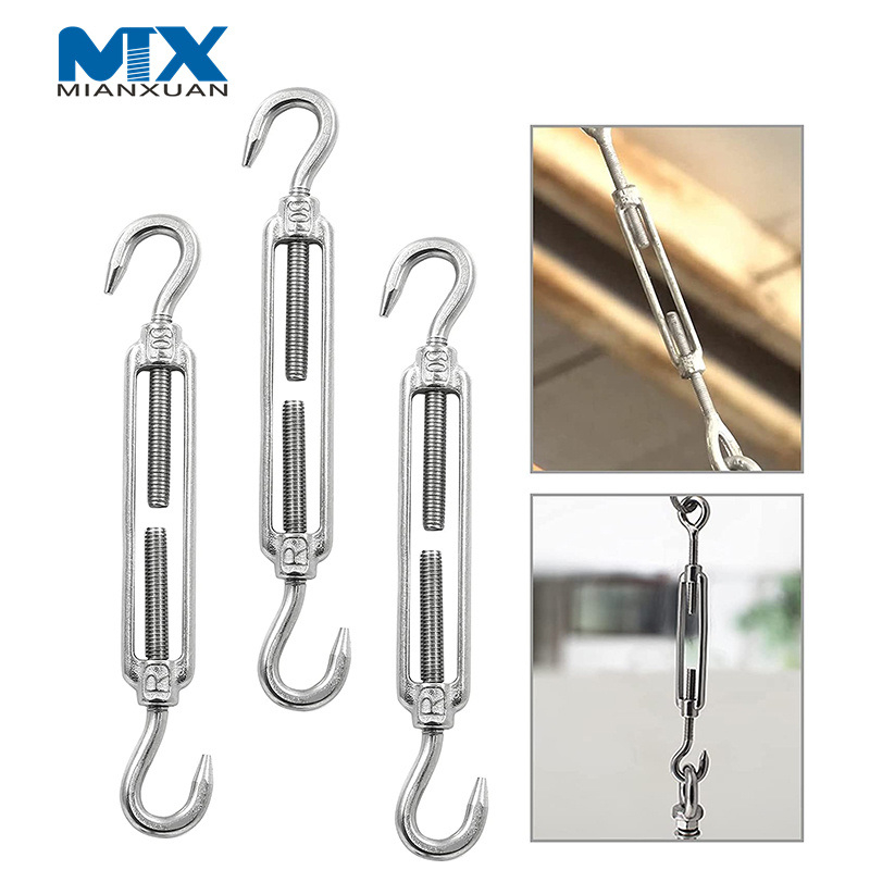 Custom Two Ending Hook Wire Rope Tension Turnbuckle Hook