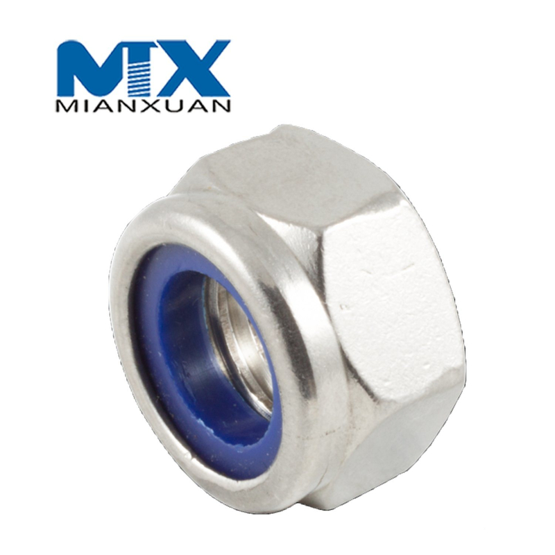 DIN985 Hex Nylon Insert Nut Self Lock Nut DIN 985 Carbon Steel 4.8 8.8 10.9 12.9 M24 M30 M36 M42 M48 Zinc Flake Geomet Dacrome Ruspert