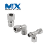 Stainless Steel Hydraulic Metric 90degree Cone Seat Pipe Connector Coupling Adapter Fittings