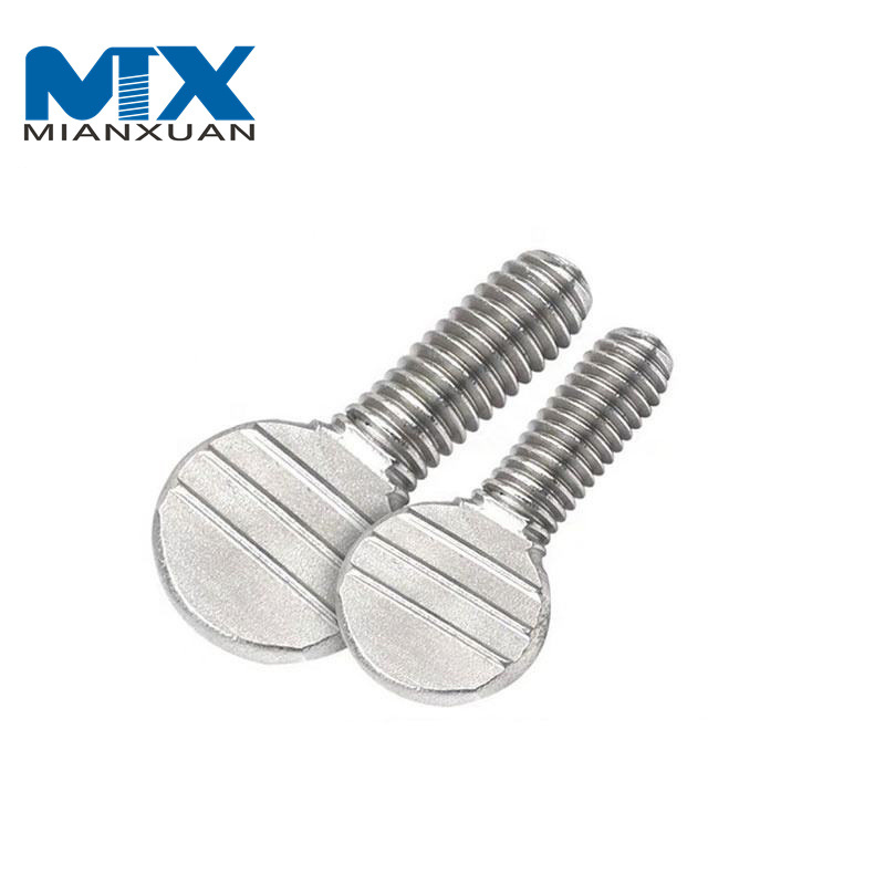 Carbon Steel Galvanized Hand Spade Flat Head Racket Thumb Screw