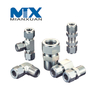 Fastener Stainless Steel 3/4 Bsp Elbow Swivel Hydraulic Metric Connector Coupling Adapter