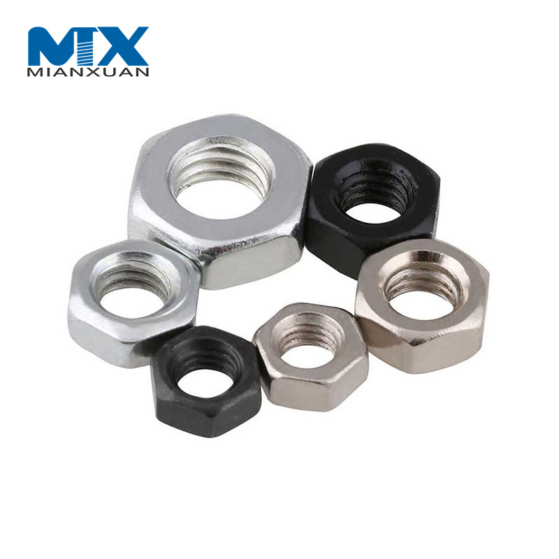 DIN934 SS304 Stainless Steel Hex Nuts M3-5 Machine Hexagon Nut