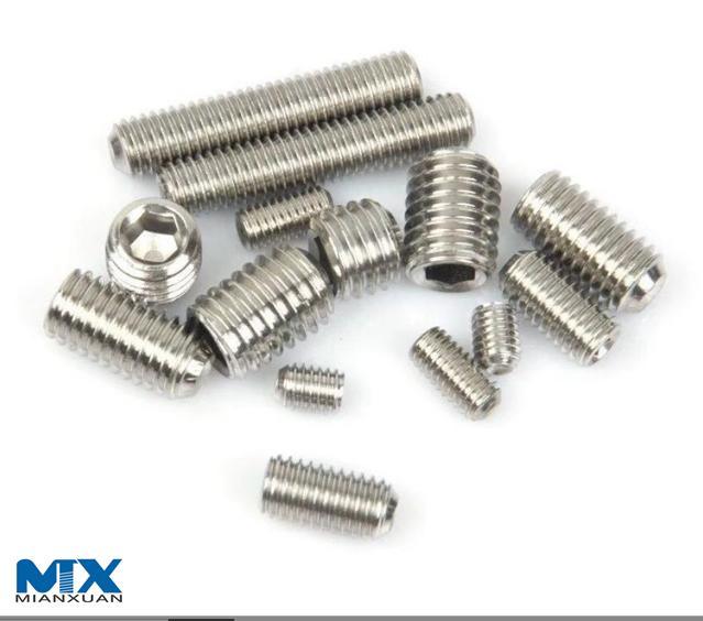 Stainless Steel Hexagon Socket Set Screws with Cup Point