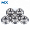 High Quality DIN6927 Prevailing Torque Type Carbon Steel Galvanized Flange Nut Hexagon Nuts with Pressing Point Type
