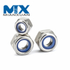 Hexagonal Stainless Steel Nut Thickened Nylon Lock Nut Nylock Nut