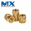 Brass Heat Staking Ultrasonic Threaded Plastic Fastener Insert Nuts