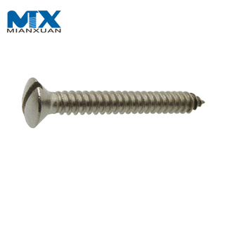 Hardware Fasteners Metal Steel Slotted Oval Raised Countersunk Head Self Tapping Wood Screws DIN7973