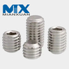 Stainless Steel Metric Thread Grub Screws Flat Point Hexagon Socket Set Screws Headless